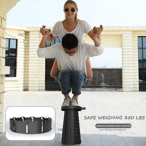 Camping Garden Fishing Hiking Barbecue, Adjustable Plastic Stool-OS01253-Veeddydropshipping