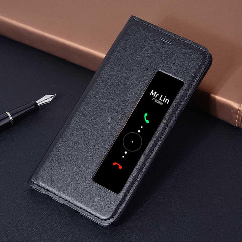 Flip Leather Smart View Case For Huawei P10 P9 Plus P8 Luxury Shockproof Cover-PA00275-Veeddydropshipping