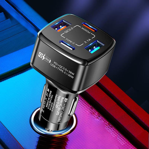 Dual USB C Car Charger Fast Charging USB Type C-PA01163-Veeddydropshipping