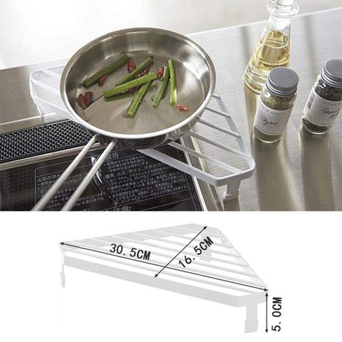 Kitchen triangle pot rack shelf-TI00603-Veeddydropshipping