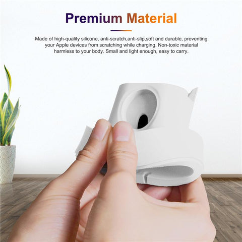 3 In 1 Phone Watch Earphone Silicone Charging Stand Holder for I Phone-PA00077-Veeddydropshipping