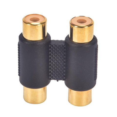 Dual 2 Head RCA Female To Female Audio Connector Adaptor Phono Coupler Video Connector -CE00046-Veeddydropshipping