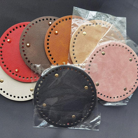 Pu leather Bag accessories Handmade Bottom With Holes-BS00772-Veeddydropshipping