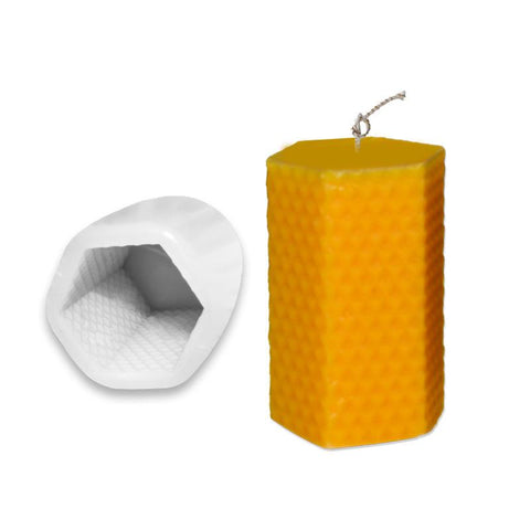 Candle Molds Silicone 3D Bee Honeycomb Shape Moulds-HA00372-Veeddydropshipping