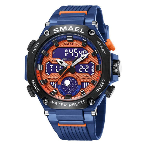 Quartz Wristwatches Sport Army Clock Alarm Dual Display-JW00800-Veeddydropshipping