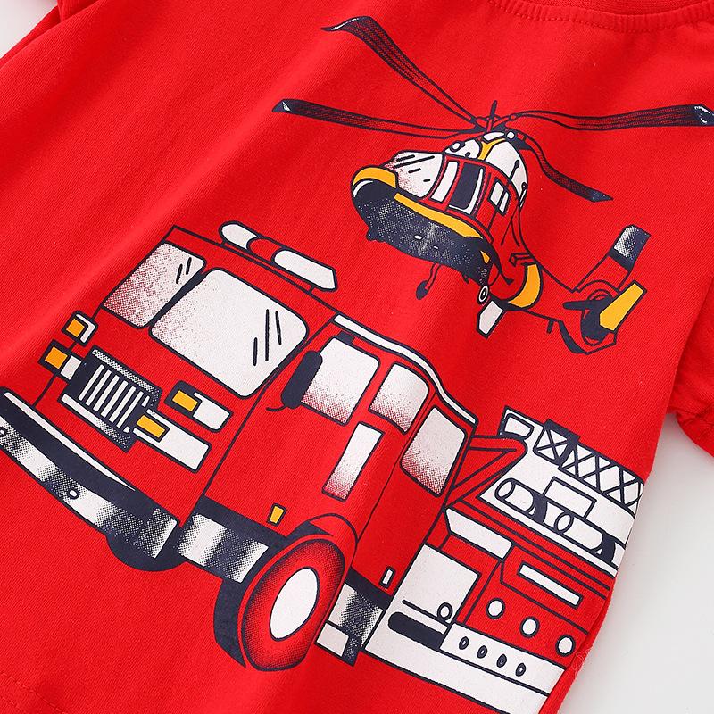 Baby Boys Summer Clothes Helicopter T-shirt-Veeddydropshipping