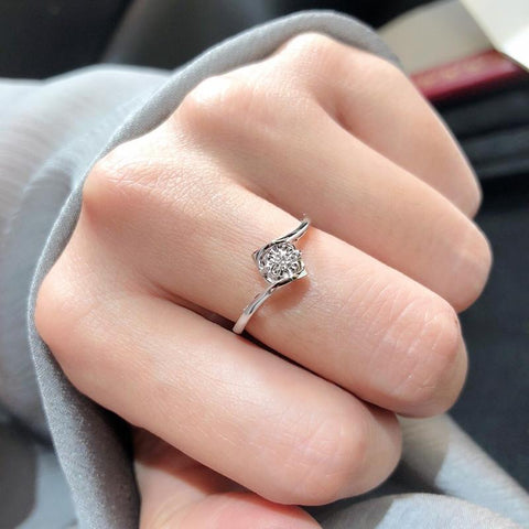 Women High Quality Zircon Ring Silver Wedding Bridal Jewelry  -JW00561-Veeddydropshipping