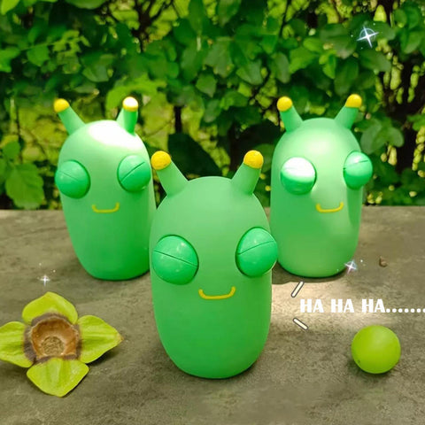 Funny Eyeball Burst Squeeze Toy Green Eye Caterpillar Pinch-TB01521-Veeddydropshipping