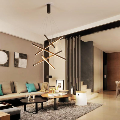 Minimalist Line Iron Chandelier Light-TI00325-Veeddydropshipping