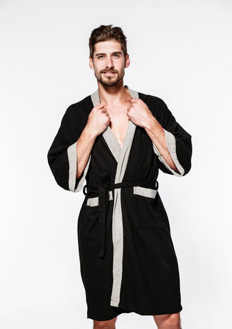 Summer Spring Men Bathrobe 8XL Bust 140cm 7XL 6XL Sleepwear Pajama-MF01570-Veeddydropshipping