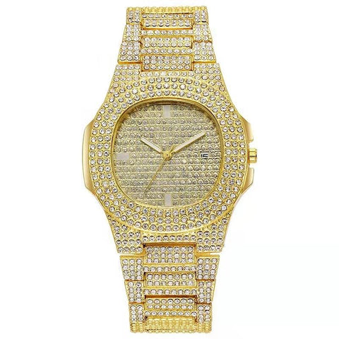 luxury fashion diamond Steel quartz watch Business Sports -JW01071-Veeddydropshipping