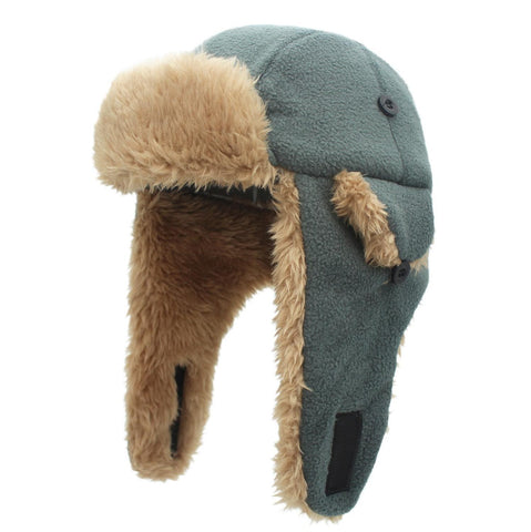 Trapper Sherpa Lined Windproof Winter Russian Hat with-Veeddydropshipping