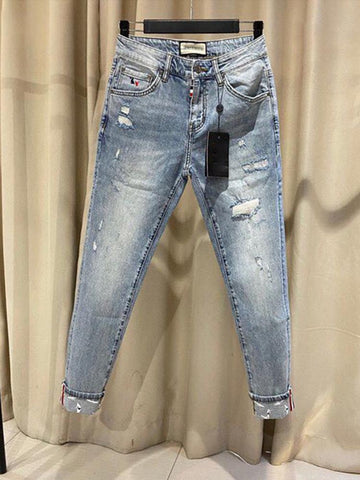 New High Waist Slimming Rhinestone Pencil-MF00527-Veeddydropshipping