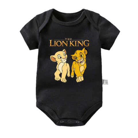 The Lion King Baby Girl Boy Clothes Cartoon Simba Print Infant Bodysuit-TB00295-Veeddydropshipping
