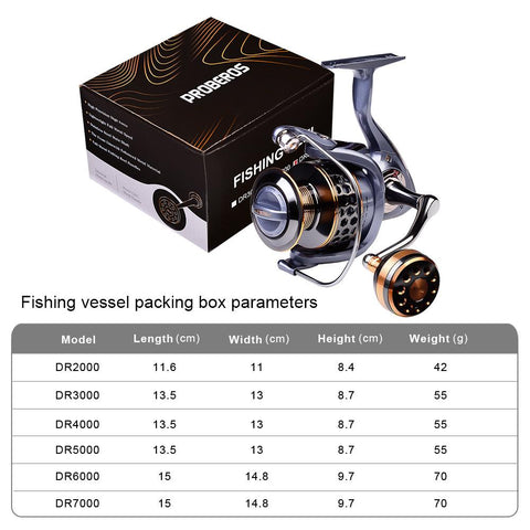 2021 Fishing Reel DR2000-7000 Water Resistance Aluminium Spool Spinning Reel 21KG -OS00320-Veeddydropshipping