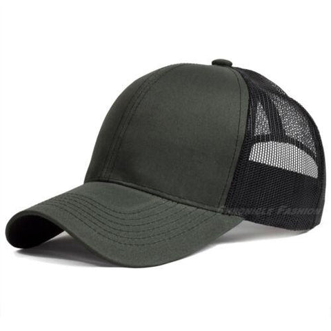 Back Snapback Baseball Cap Solid Visor-MF00828-Veeddydropshipping