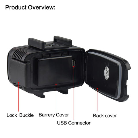 Mini Photography Lighting USB Rechargeable 40m Waterproof Underwater -CE00442-Veeddydropshipping