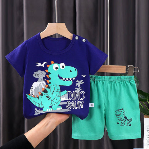 0-3year Kids Set Boy Pajamas Cotton Baby Cotton Clothing Children-TB00320-Veeddydropshipping