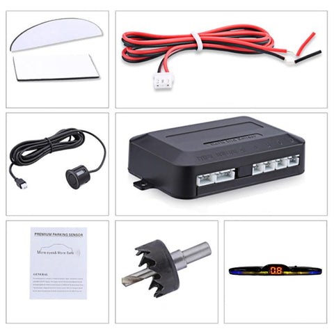 New LED Parking Sensor System Backlight Parktronic Monitor-AM00137-Veeddydropshipping