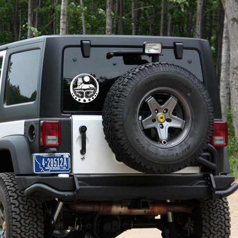 car sticker and decal white/black vinyl auto car stickers-AM00970-Veeddydropshipping