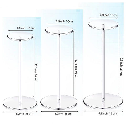 Hat Holder Decorative Clear Acrylic Wig Holder Rack-HA00900-Veeddydropshipping