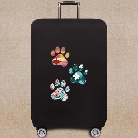 Suitable for 18-28 Inch Suitcase Case Dust Cover Dog Footprints-BS00744-Veeddydropshipping