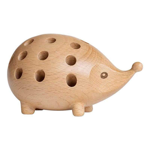 Wooden 24 Hole Pen Stand Multi-Functional Desk-HA01600-Veeddydropshipping