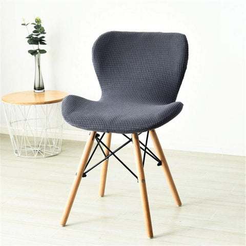 Curved Chair Cover Spandex Accent Chair Slipcover-HA00428-Veeddydropshipping