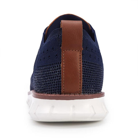 New Stylish Mens Casual Shoes Blue Flyknit Swnaker-BS01401-Veeddydropshipping