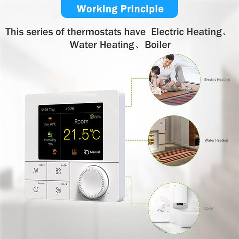 Tuya  WiFi Thermostat Electric Floor Heating Water/Gas Boiler Smart Termostato-TI01008-Veeddydropshipping