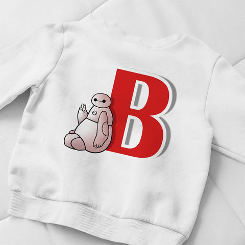 Cozy Simple Baymax Print Kids Boys Sweatshirt Disney Big Hero 6 Fashion-TB01358-Veeddydropshipping
