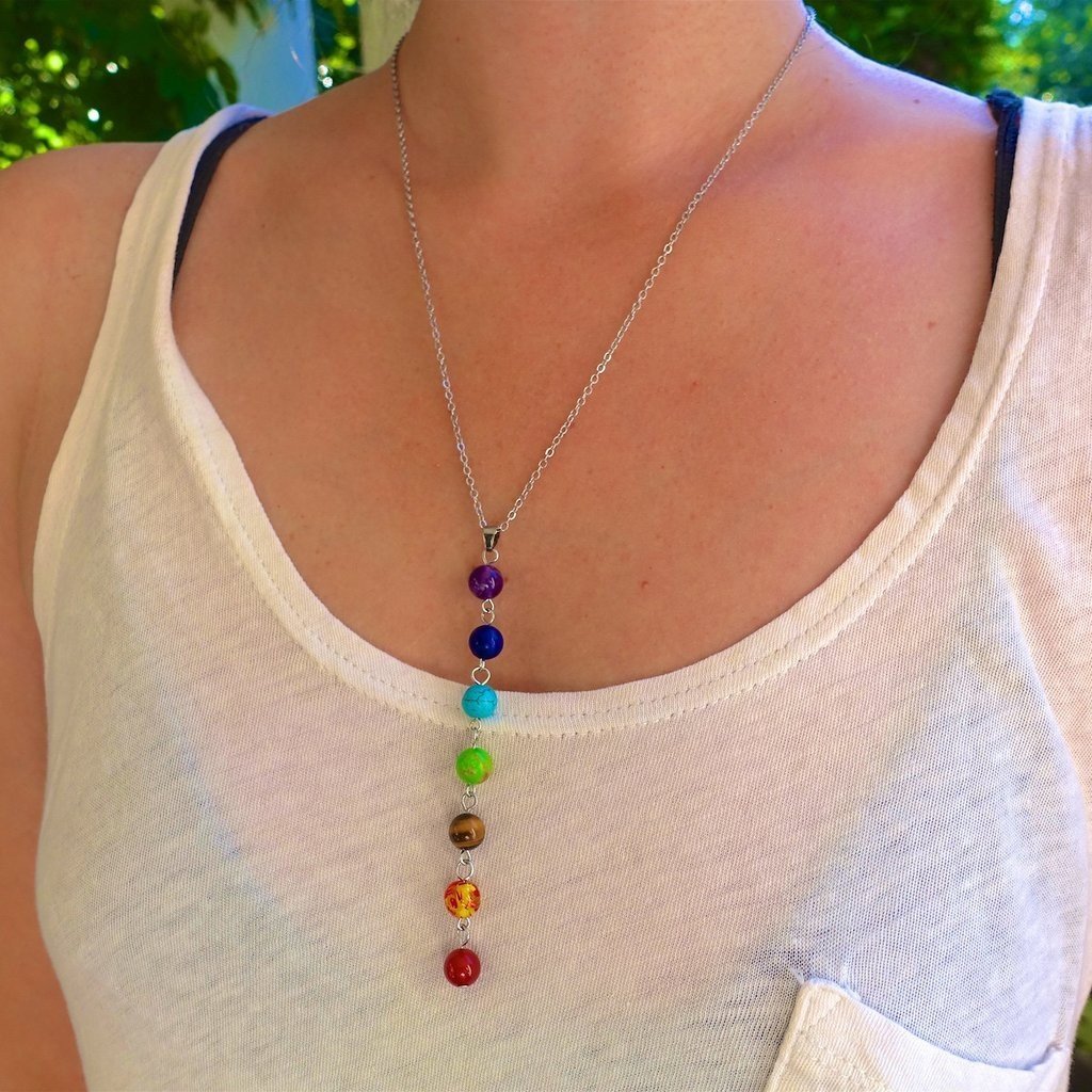 Pendant Ankh Yoga Jewelry Semi Precious Stone Necklace-JW01287-Veeddydropshipping