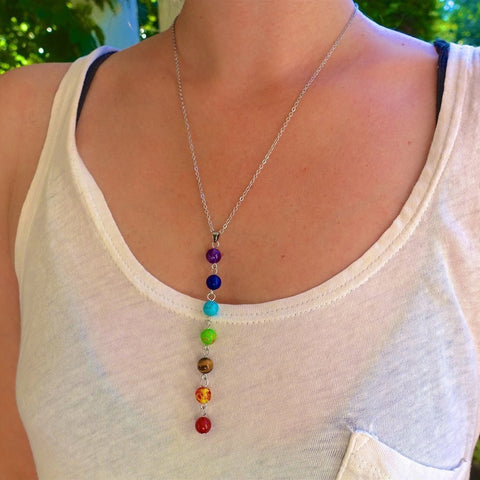 Pendant Ankh Yoga Jewelry Semi Precious Stone Necklace-JW01287-Veeddydropshipping
