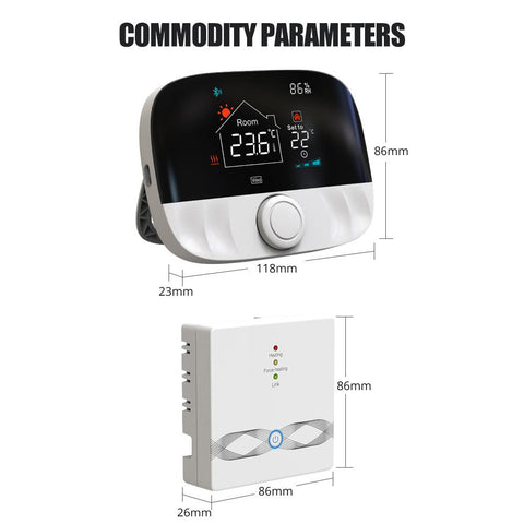 Smart RF Wireless Thermostat Wifi For Floor Heating And Gas Boiler-TI01012-Veeddydropshipping