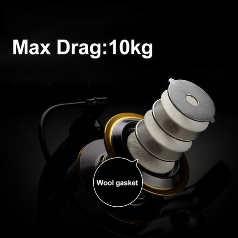 Fishing Reel 1000-7000 Max Drag 10kg All Metal Line Cup Fishing Gear Distant -OS00520-Veeddydropshipping
