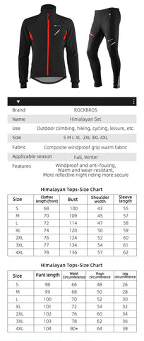 Winter Cycling Set Thermal Bicycle Wear Cycling Uniform Clothing Men Women Keep-OS01042-Veeddydropshipping