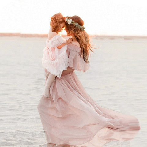 Maternity Dresses For Photo Shoot Chiffon Pregnancy Dress Photography Props-TB00598-Veeddydropshipping