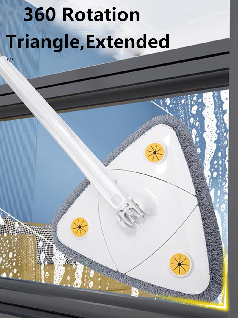 Extended Triangle Mop 360 Twist Squeeze cleaning-HA01098-Veeddydropshipping