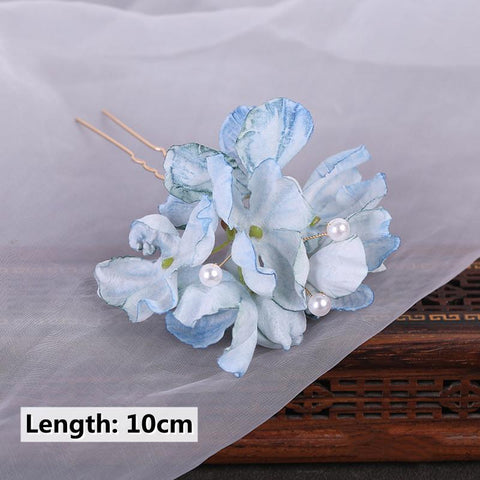 Hairpins Wedding Hair Accessories Rose Flower Hair Jewelry -JW00493-Veeddydropshipping