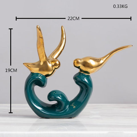 Modern Abstract Statue Animal Sculpture Home Decoration-HA00311-Veeddydropshipping