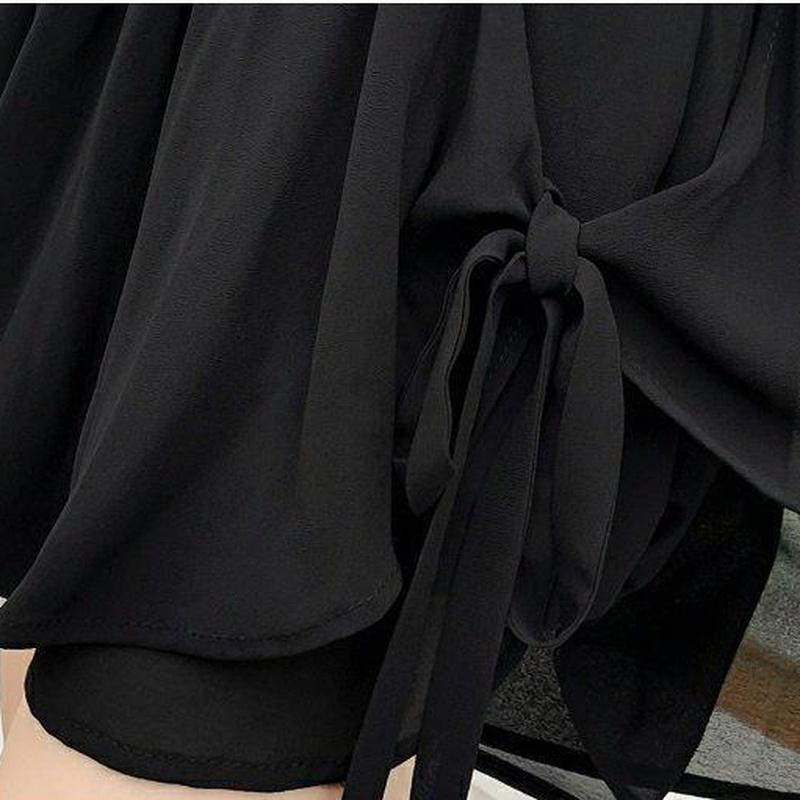 Women Loose Elastic Waist Sweet Ruffles-Veeddydropshipping