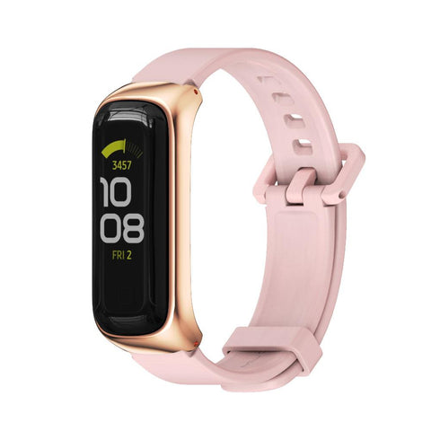 For Samsung Galaxy Fit 2 Straps Leather Bracelet Soft Silicone Sport Band -CE00521-Veeddydropshipping