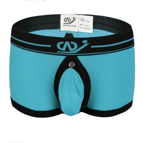 Solid Color Thin Boxers Briefs Low Rise Breathable-MF01464-Veeddydropshipping
