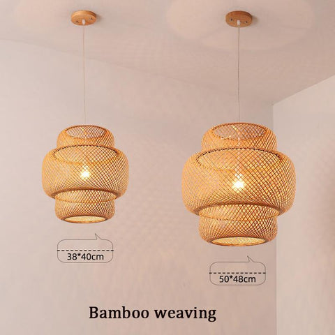 Modern Hand Woven Bamboo Art Chandelier-TI00313-Veeddydropshipping