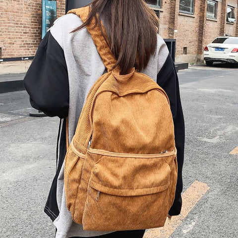 Vintage College Backpack Girl Boy Travel Leisure Retro Book Bag Female-BS00321-Veeddydropshipping