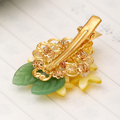 Purple Flower Hair Clips Vintage Butterfly Hairpins Pendant Hair -JW00543-Veeddydropshipping