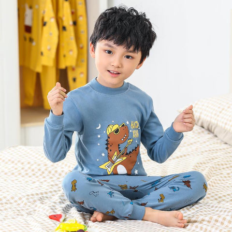 Children&#39;s autumn clothes and trousers pure cotton  underwear set big-TB01039-Veeddydropshipping