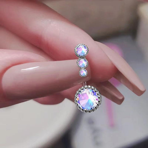 1PC Heart Belly Button Ring Steel Cz Cute Ring Women Body Jewelry-JW01369-Veeddydropshipping