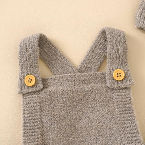 Newborn Baby Romper Knitted Infant Girl Boy Jumpsuit Solid-TB00312-Veeddydropshipping