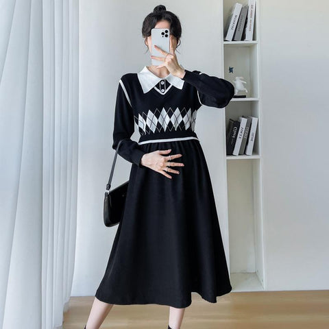 Maternity Dresses Autumn Winter Clothes For Pregnant Women 2022 New Peter-TB00604-Veeddydropshipping